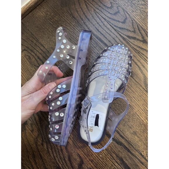 MELISSA Possession Crystals Women's Jelly Sandals Sz 7 NWT $500 - Picture 14 of 16